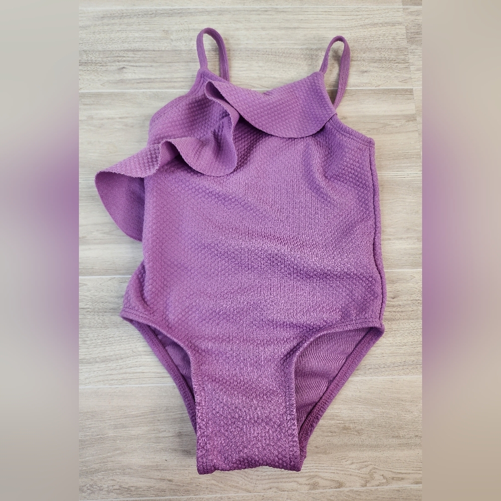 Girls 2T Purple Swim Suit - Picture 1 of 2